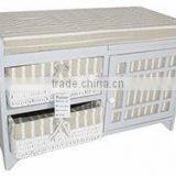 Vintage Brown Rack & 4 Key Holder Hooks Storage Shabby Chic Wall Mounted thumbnail-4