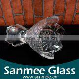 Hot Selling Ice Cream Glass Cup With Embossed Patterns thumbnail-3