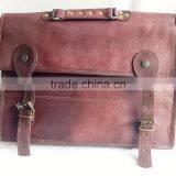 High Quality Handmade Vintage Pure Goat Leather Business Briefcase thumbnail-1