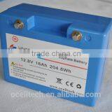 LiFePO4 Battery 12V16Ah Lithium Ion Battery for Golf Trolley thumbnail-1