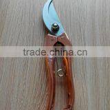 8.5 Inch Copper Plating Hand Tool/pruner Scissors/pruning Shears Trees/garden Tools thumbnail-1