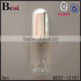 Cosmetics Clear Bullet Shape Roll on Perfume Bottle Glass 3ml Mini Vial Essential Oil Tube Glass Roll Bottle China Suppliers thumbnail-1