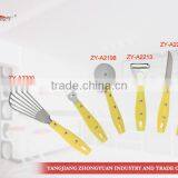 Manul Stainless Steel Kitchen Utensil for Kitchen Tool Yellow Handle thumbnail-1