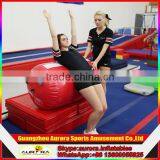 High Quality PVC Roll Inflatable Gymnastics Air Barrel With Customized Logo