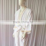 Wihte With Embroidery Autumn And Winter Design Fashion Family Robes Shower Homewear Coral Fleece thumbnail-6