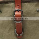 Vintage Casual Cotton Canvas Leather,Mini Haversack, Bookbag ,Mini Shoulder Bag,Kid Haversack,Kid School Bag,Unisex,For Men & Wo thumbnail-4