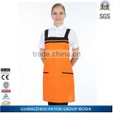 Home and garden cotton and polyester aprons waist apron with zipper pocket