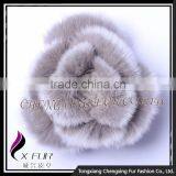 CX-A-38 2016 Cheap Wholesale Bulk Flower Brooch Pin, Latest Fashion Rex Rabbit Fur Pin Brooch thumbnail-6