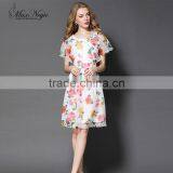 Maxnegio Flower Girl Dress Patterns With Batwing Sleeve Casual Summer Dresses thumbnail-1