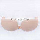 Flesh Color Silicone Sexy Nude Bra for Women thumbnail-5