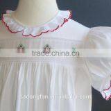 Baby Girls Christmas Trees Romper Kids White Bubble thumbnail-2