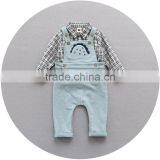 S17744A Toddlers Kids Outfits Baby Overalls 2pcs Clothes Sets thumbnail-3