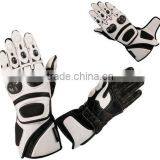 Motorcycle Motorbike Racing Protection Leather Gloves thumbnail-1