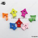 20x23mm House Shape Wood Buttons Flatback Buttons For Kids Clothing DIY Acceossires thumbnail-1