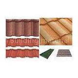 soundproof Double Roman Roof Tiles , european Stone Coated Metal / Steel Roofing Tiles