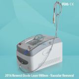 Spider veins face veins removal treatment with 980nm diode laser system 30W