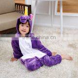 Fashionable Fleece Children Unicorn Onesie Cute Purple Unicorn thumbnail-1