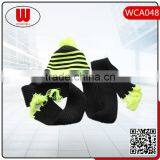 2016 New Winter Kids Acrylic Kintted Hat Scarf 2 Pieces Sets