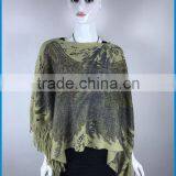Women's Winter Fashion Animal Print Free Poncho Knitting Patterns thumbnail-5