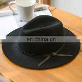 Wholesale Wool Felt Wide Brim Woman Fedora Hat thumbnail-2