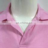 100% Cotton Polo T-shirt,classic Polo T-shirt, Tshirt Pink Plain Cotton Stock thumbnail-2