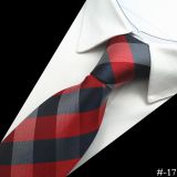 Brown Classic Strips Mens Jacquard Neckties Boys Handmade