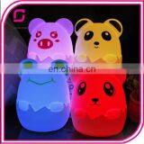 Night lighting lamp portable LED night light cute design bedside eye caring lamp