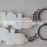 Custom Words Shaped Logo Alphabet Pvc Keychains for Promotion thumbnail-3