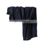 RAWHOUSE Hot Sale Ivory White Claret Navy Blue Knitted Cotton Blanket thumbnail-5