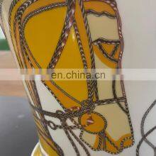 European Plated Porcelain Horse Luxury Ceramic Home Gold Flower Vase Decor thumbnail-4