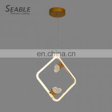 Wholesale Bedroom Living Room Decoration Acrylic Black Gold White LED Modern Chandelier Lighting thumbnail-3