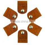 High Quality Gift Genuine Leather CLIPS Cable Tidy Data Cable Storage LEATHER CORD ORANGIZER thumbnail-3