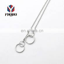 Fashion High Quality Metal Necklace Ball Chain With Lobster Clasp thumbnail-3