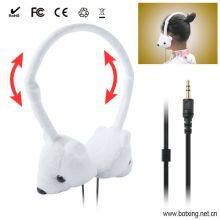 Factory Price Volume Control Lovely Plush Kids Headphones thumbnail-5