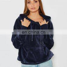 Autumn Winter Jogger Jumper Gym Custom Workout Velvet 2 Piece Pant Women Set Oversize Hoodie Women thumbnail-1