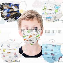 Ready stock 50pcs face mask for kids 3 ply Disposable Child Protective Face Mask