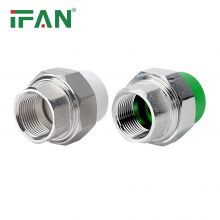 IFAN Manufacturer Plastic PPR Pipe Insert Brass Plumbing Water Tube Union Fittings