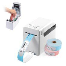 25*279mm Custom Self Adhesive Hospital Thermal Patient ID Band / Wristbands Roll 1