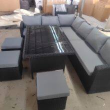 Nordic Style High Quality PE Rattan Sofa Set Modern Outdoor Rattan Sofa Set Leisure Used Garden Parties Sofa Sets thumbnail-4