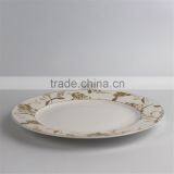 Broadside Round New Bone China White Glazed Flower Pattern Decorated Price Competitive Hebei Factory 20PCS Dinnerware Set thumbnail-2