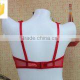 Hot Sexy Triangle Bright Red Flower Lace Bra With Wedding Hall thumbnail-3