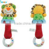 Babyfans Plush Stuffed Lovely Shape Hand Bell Baby Toys With Rattle Teether Toy For Kids thumbnail-4