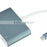 Usb c Hub Digital av Multiport Adapter Type c to Usb3.0 + Vga + Type c Adapter thumbnail-2