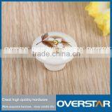 Flower Shape Ceramic Knobs,ceramic Decorative Cabinet Knobs, Ceramic Knob for Furniture thumbnail-1