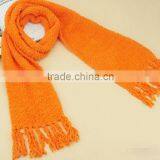 Fashion Hot Selling coral fleece ladies long Checked Scarf for Winter