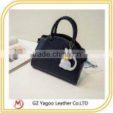 2016 Wholesale China Factroy Retro Lady Handbag Korean Leather Bag Bat Wings Supplier's Choice thumbnail-4