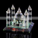 Cute Crystal Glass Building Figurines thumbnail-1