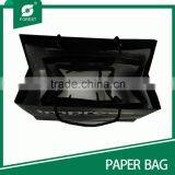 BLACK PAPER BAG WITH ROPE HANDLE thumbnail-4