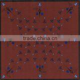 Fashion Custom 100% Silk Printed Logo Scarf