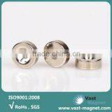 Sintered neodymium magnet with hole 10